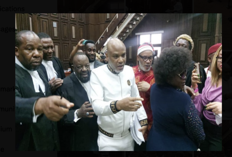 IPOB Leader Kanu Loses Temper After Bail Denial