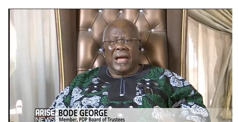 Lagos PDP Stakeholders Pass Vote of No Confidence On Bode George