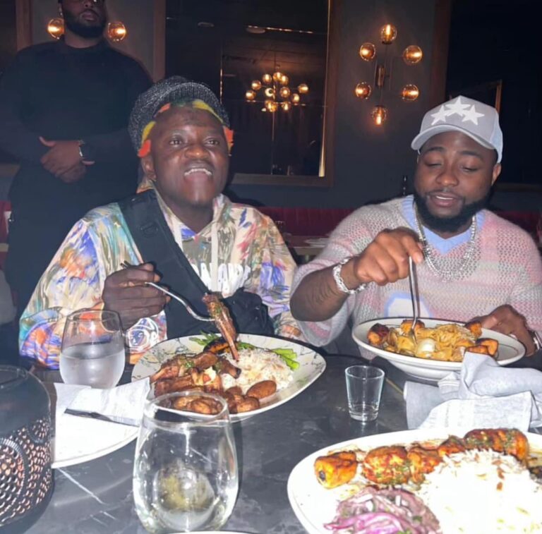 Snapshots: Davido Hosts Portable To Lavish Dinner In US