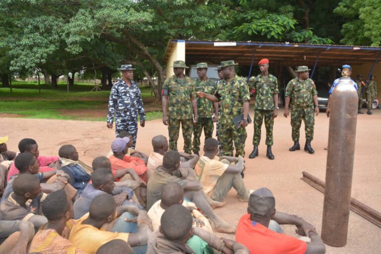 Snapshots: Army Busts Kaduna Rail Track Vandals, Arrests 47 Suspects