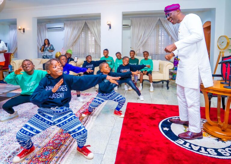 Snapshots: Sanwo-Olu Marks 59th Birthday with Special Needs Children, Kid Dancers