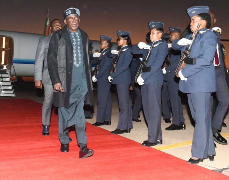 Snapshots: Tinubu Arrives South Africa For Ramaphosa’s Inauguration