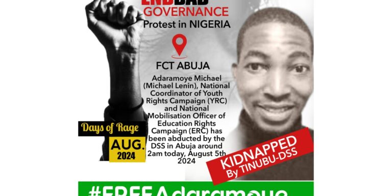 DSS Arrests #EndBadGovernance Protest Leader, Lenin, in Abuja Raid