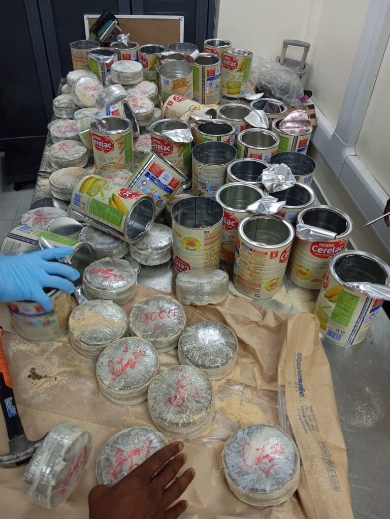 MMIA NDLEA Intercepts Drugs Concealed in Baby Food Tins