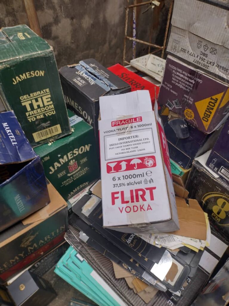 NAFDAC Finds Fake Alcohol Factories in Lagos Popular Market