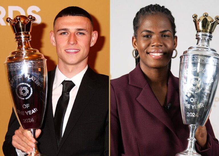 Football Awards: English Players Sweep Top Honours for First Time in 14 Years