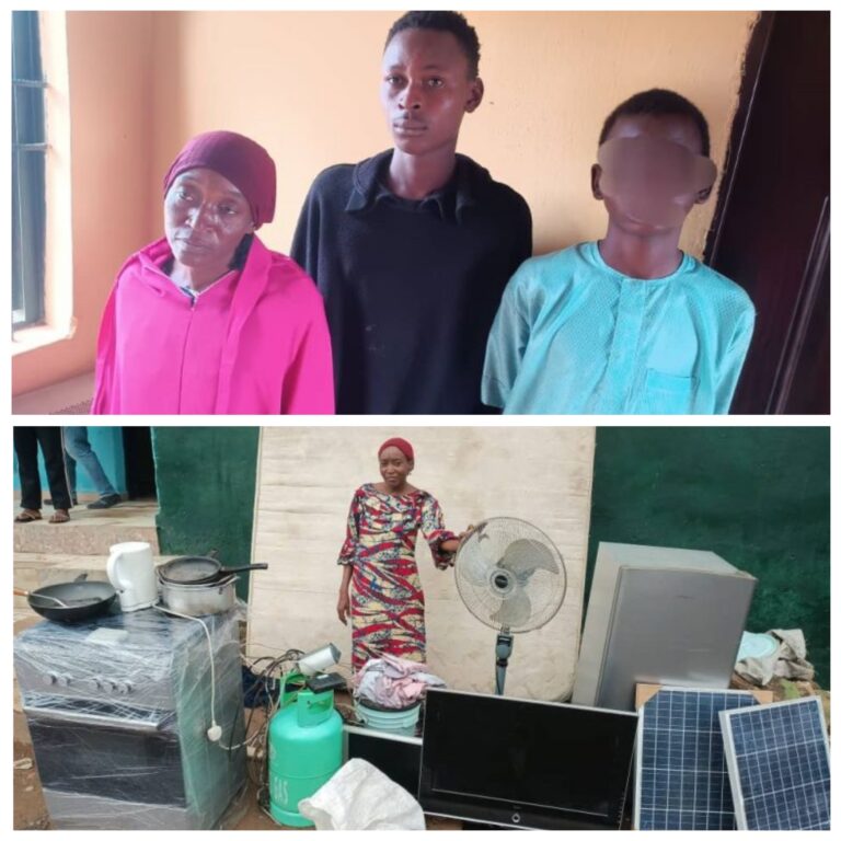 Mother, Sons Arrested for Burglary in Nasarawa