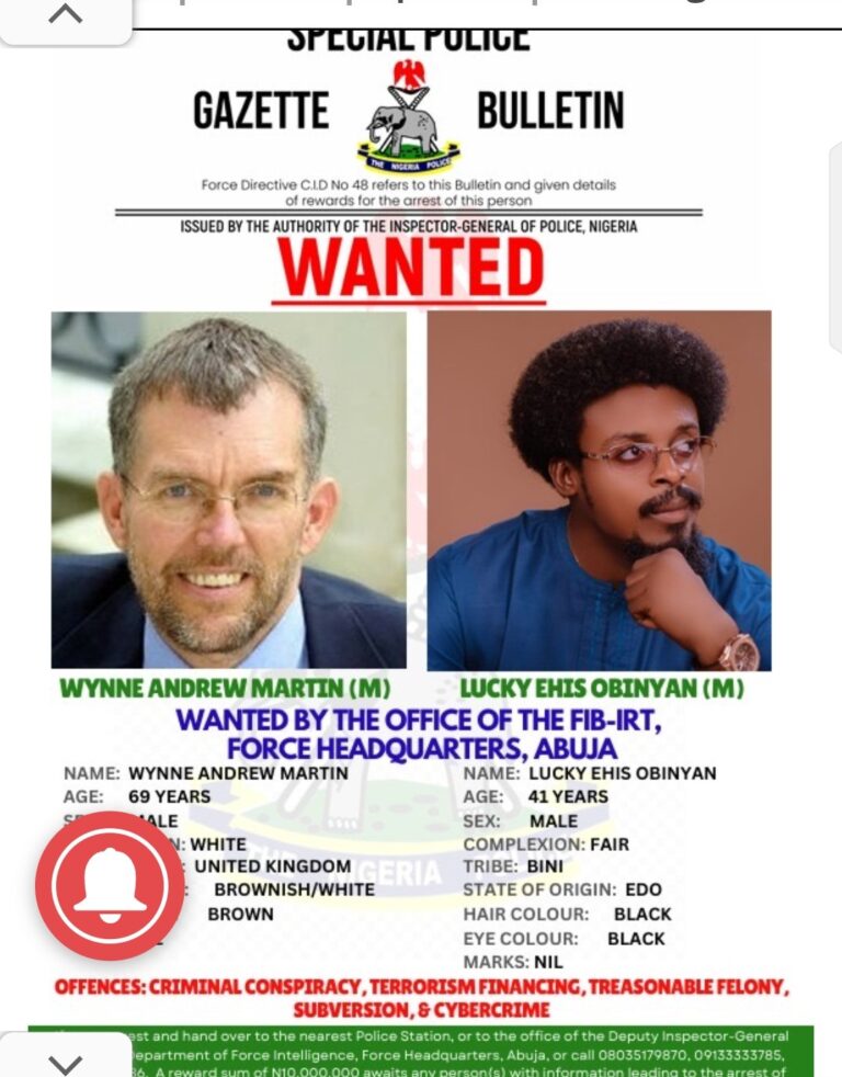 Wanted Briton Denies Treason, Urges FG to Respect Right to Protest