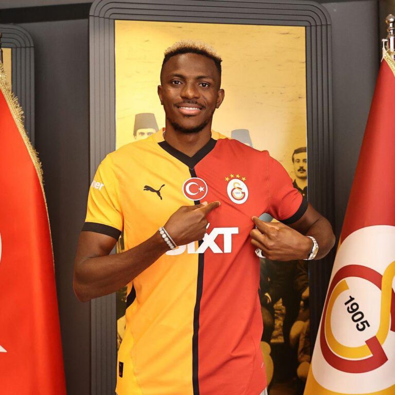 6Million Euros Move: Osimhen Joins Galatasaray, Chooses Number 45