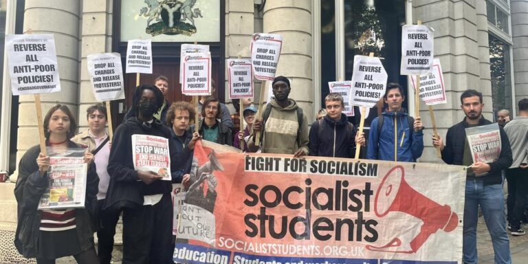 Students Protest Against Tinubu’s Policies in London