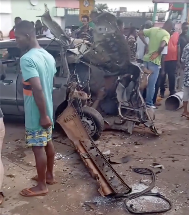 Panic in Benin as CNG Explosion Injures Three at Gas Station