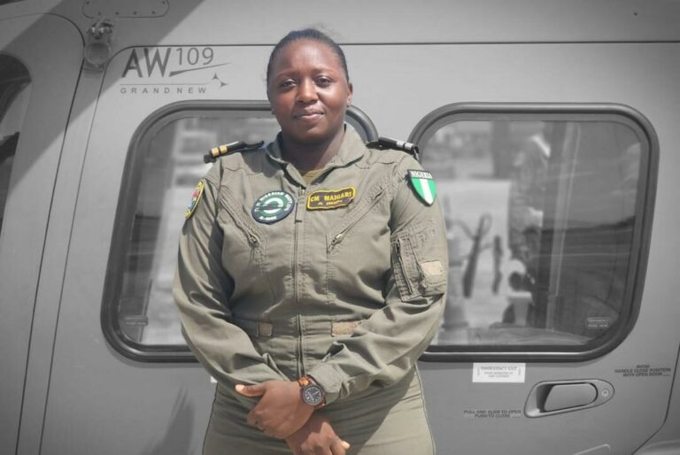 Lt. Changfe Maigari Makes History as Nigeria’s First Female Navy Aircraft Pilot