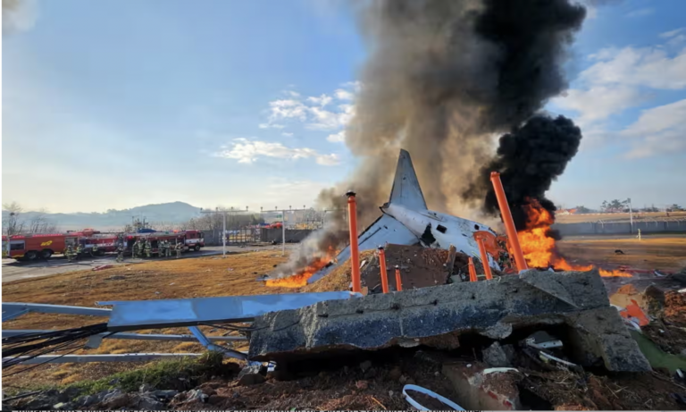 120 Passengers Perish in Fiery Plane Crash at South Korea Airport