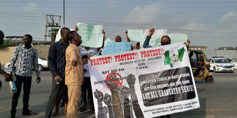 HND Graduates Storm NYSC Office, Protest Discriminatory Policy