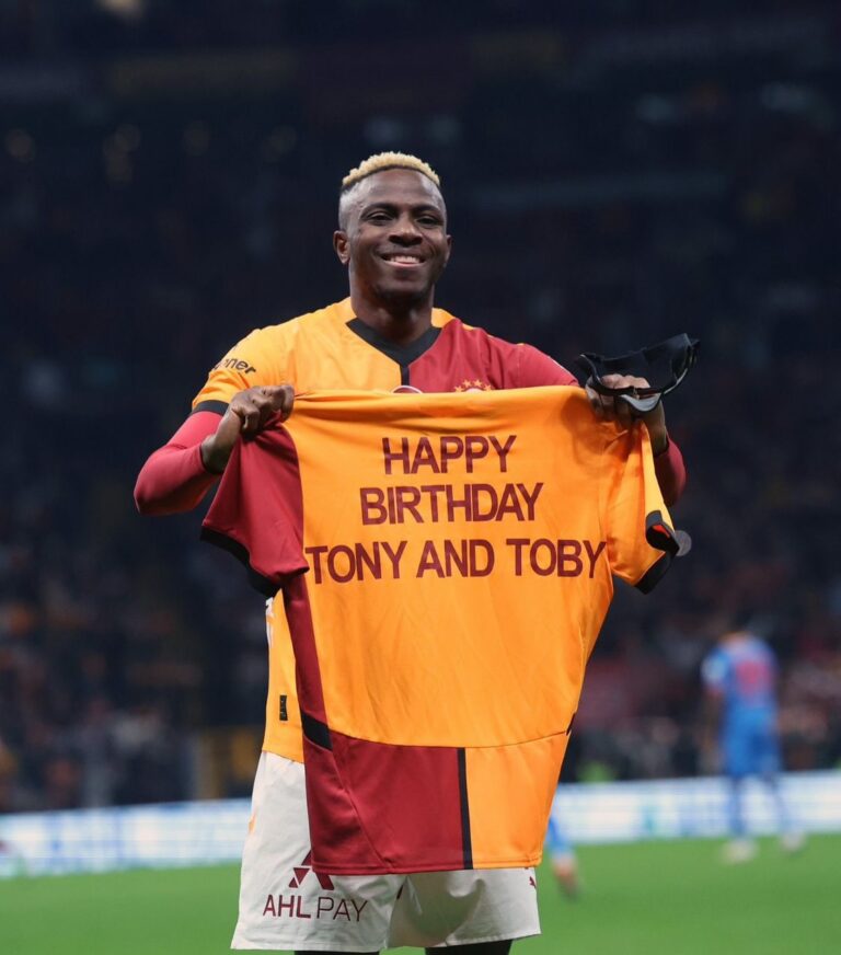 Galatasaray Goal: Osimhen Scores, Dedicates Goal to Elumelu’s Sons