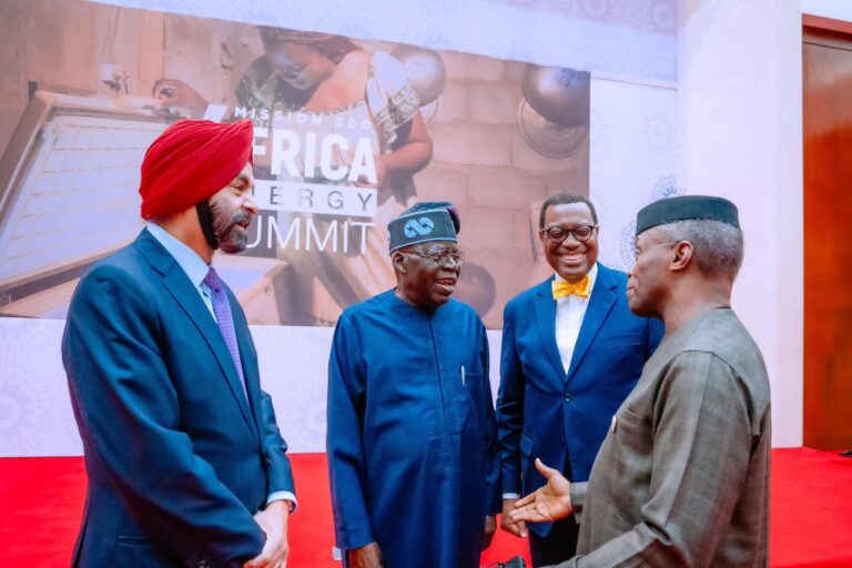 All Smiles: Tinubu, Osinbajo Meet in Tanzania