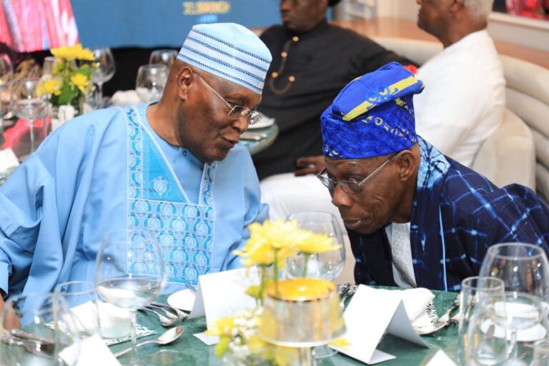Obasanjo Hosts Atiku, Saraki, Jonathan, and Others to Dinner in Lagos
