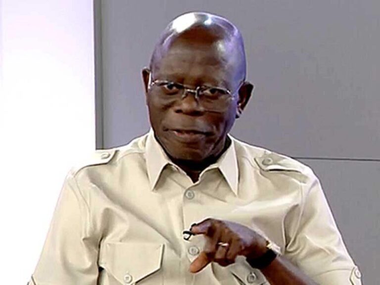 Oshiomhole: Political Sins Cannot Take Anyone to Hell