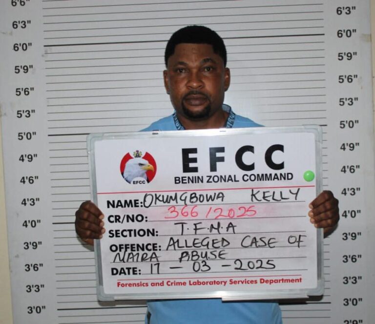 EFCC Arrests Edo Gov’s Aide for Naira Abuse