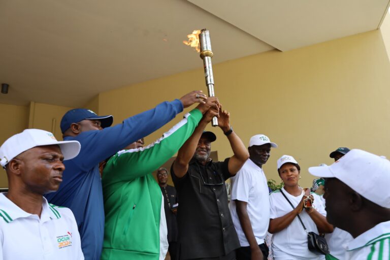 FCT Minister Wike Receives Torch of Unity for 22nd National Sports Festival