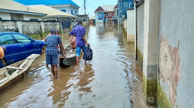 Delta Flooding Traps Vehicles, Sweeps Away Motorcycles in Agbor