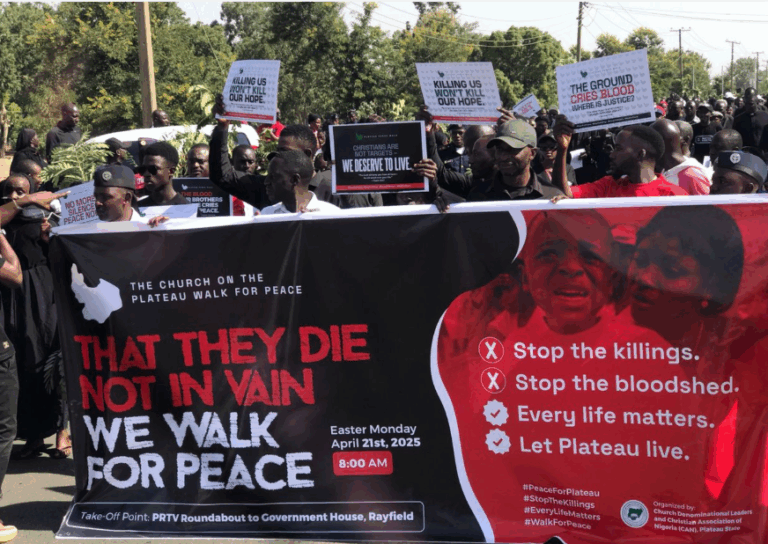 CAN Leads Jos March Against Attacks