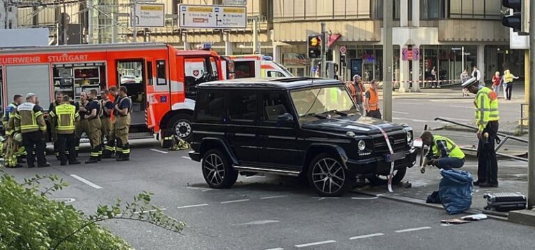 Car Crashes into Crowd in Stuttgart, Injuring Eight
