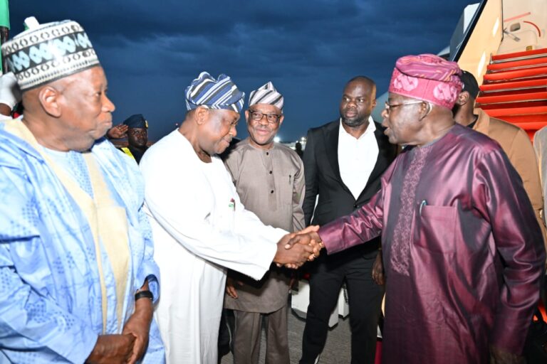 President Back in Nigeria After Rome Visit