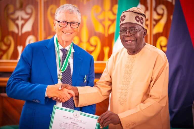Tinubu Honours Bill Gates with National Award