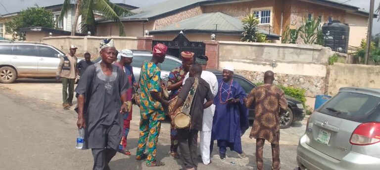 Supporters, Drummers Storm Ladoja’s Ibadan Home