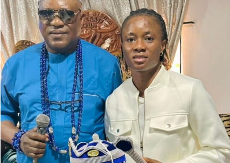 Super Falcons Defender Demehin Receives Traditional Title in Ondo