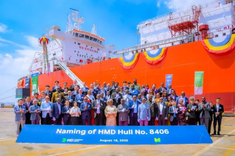 Tinubu Commissions LPG Vessel ‘MT Iyaloja Lagos’ in South Korea