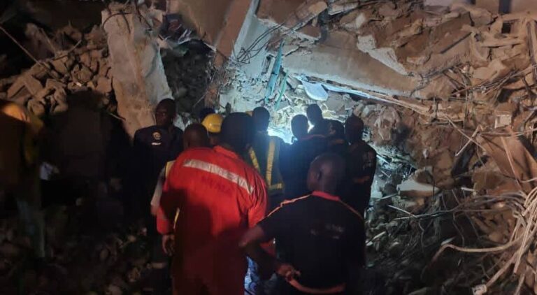 One Dead, Others Rescued in Yaba Building Collapse
