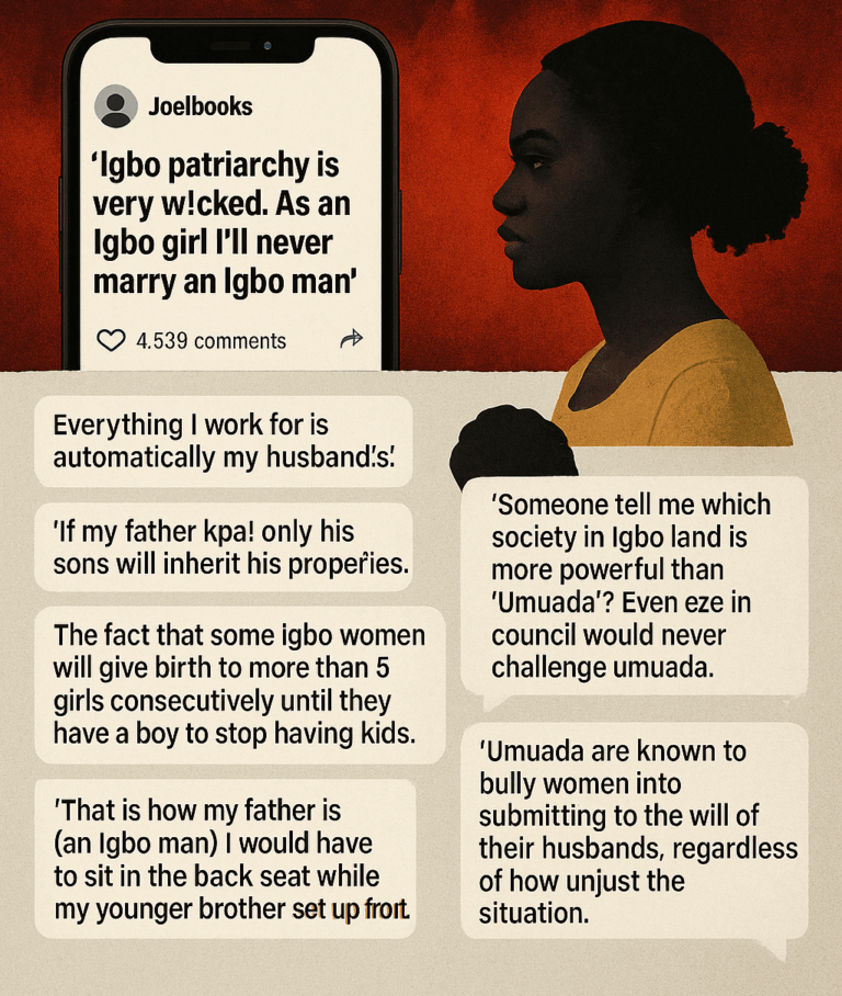 Opinion: Patriarchy Is A Nigerian Problem, Not An Igbo Problem