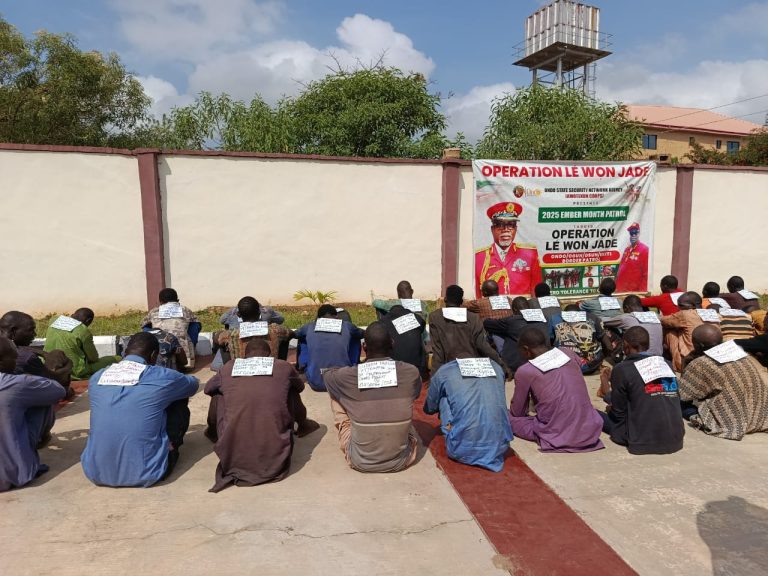 Amotekun Parades 61 Suspects in Ondo, Says 39 Were Fleeing Northern Crisis