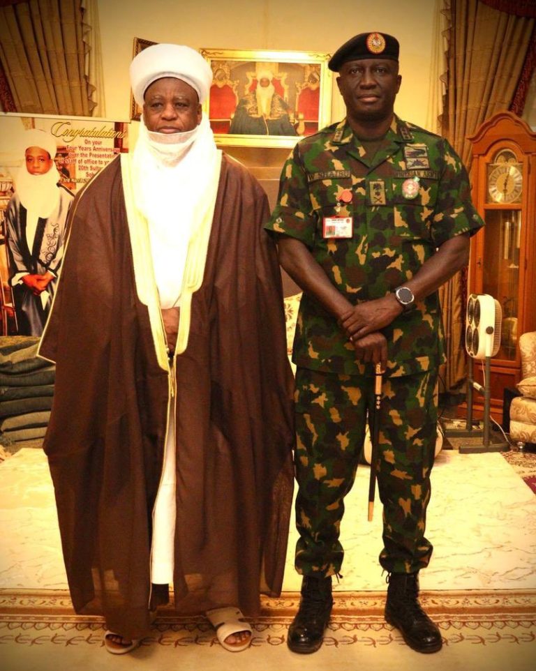 Army Chief Visits Sultan of Sokoto, Seeks Stronger Ties for Peace, Unity
