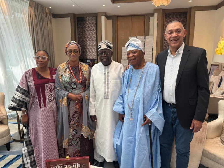 President Tinubu, Wife, Ben Murray-Bruce Pay Courtesy Visit to Baba Ijebu
