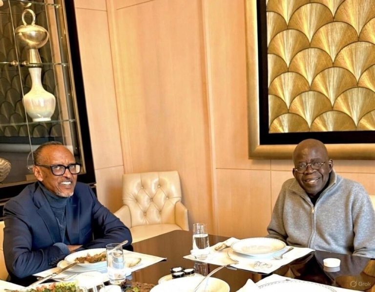 Tinubu Meets Kagame in Paris, Discusses Africa’s Role in Global Affairs