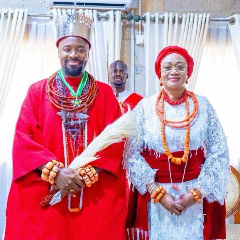 First Lady Receives Utukpa-Oritse Title from Olu of Warri