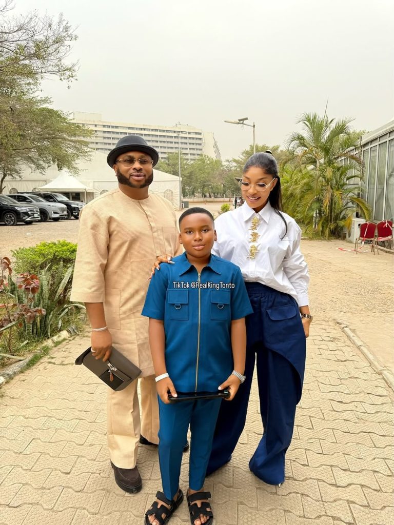 Tonto Dikeh, Son Meet Ex-Husband Amid Peaceful Reunion at Pastor Jerry Eze’s Home