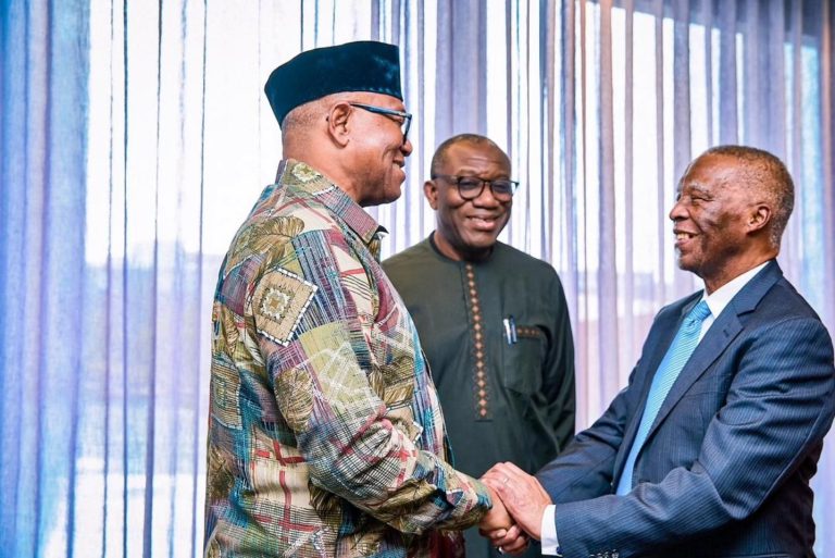 Obi Meets Mbeki, Khama in South Africa