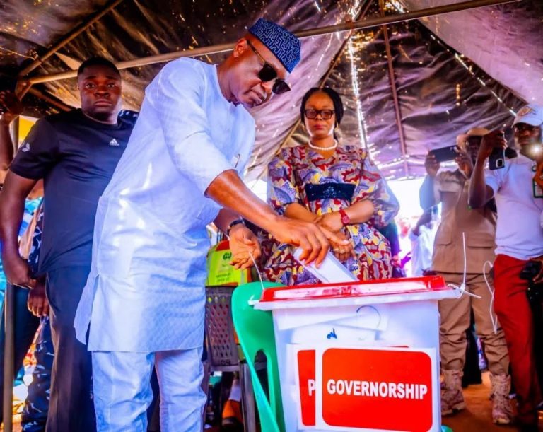Ekiti Election: Governor Optimistic as He Casts Vote