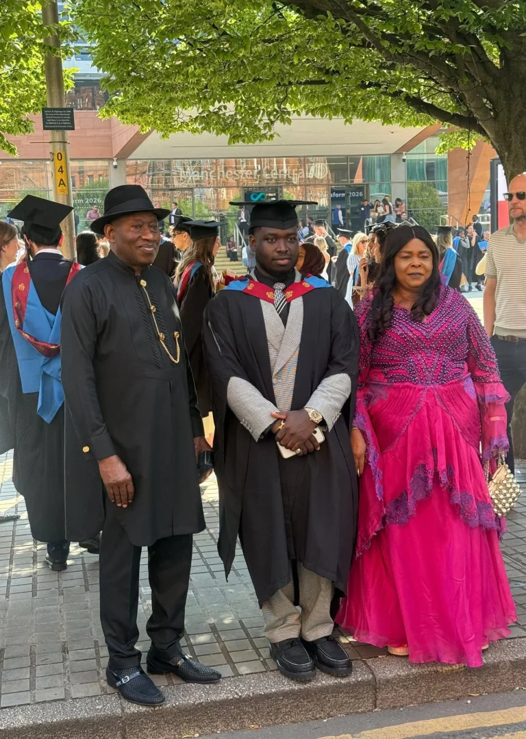 Jonathan Celebrates Son’s Graduation from UK University