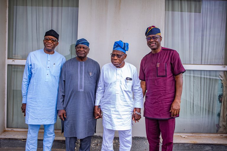 2027: Makinde, Fayemi, Oyinlola Visit Obasanjo